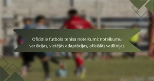 Oficiālie futbola tenisa noteikumi: noteikumu variācijas, vietējās adaptācijas, oficiālās vadlīnijas